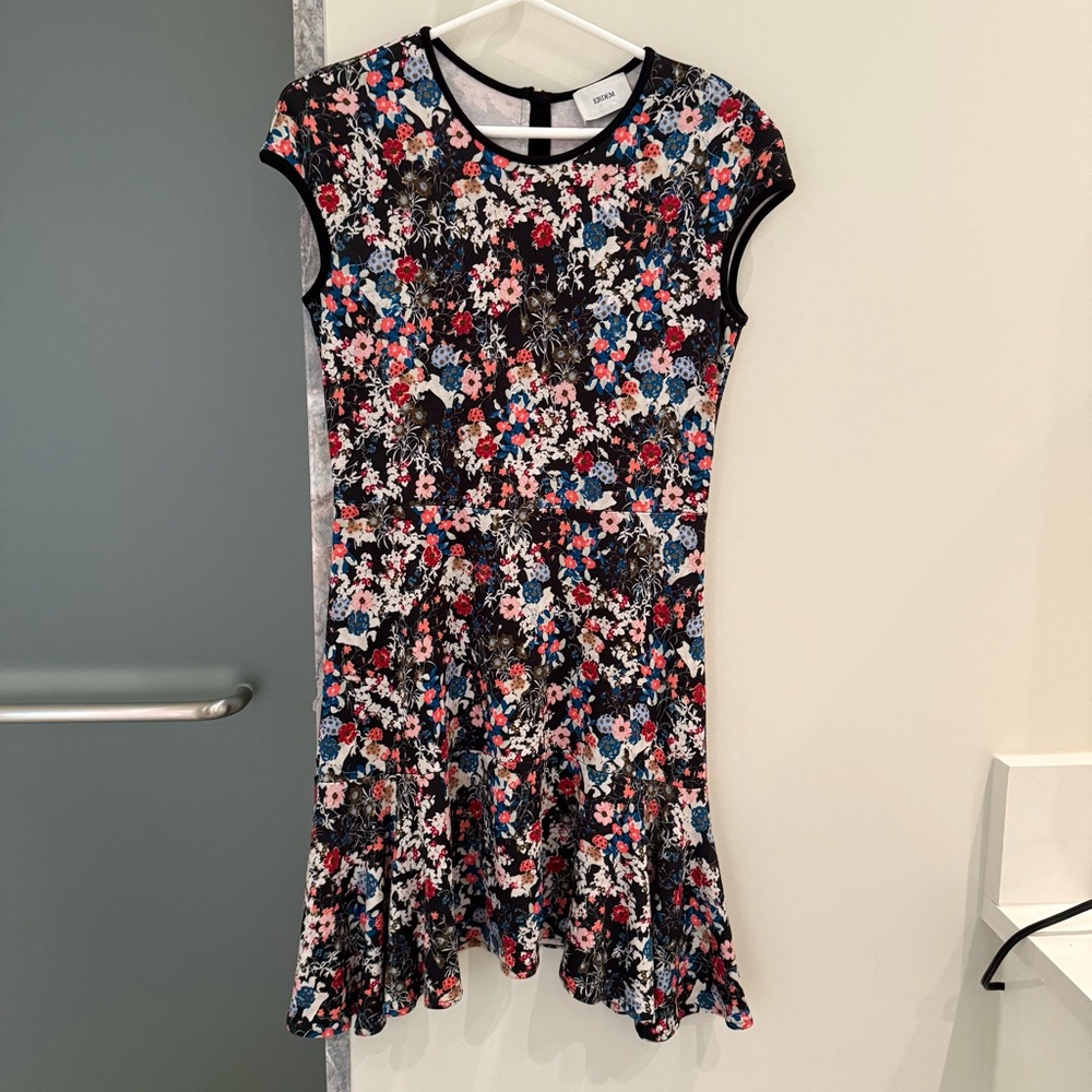 Erdem Floral Cap Sleeve Darlina Dress
